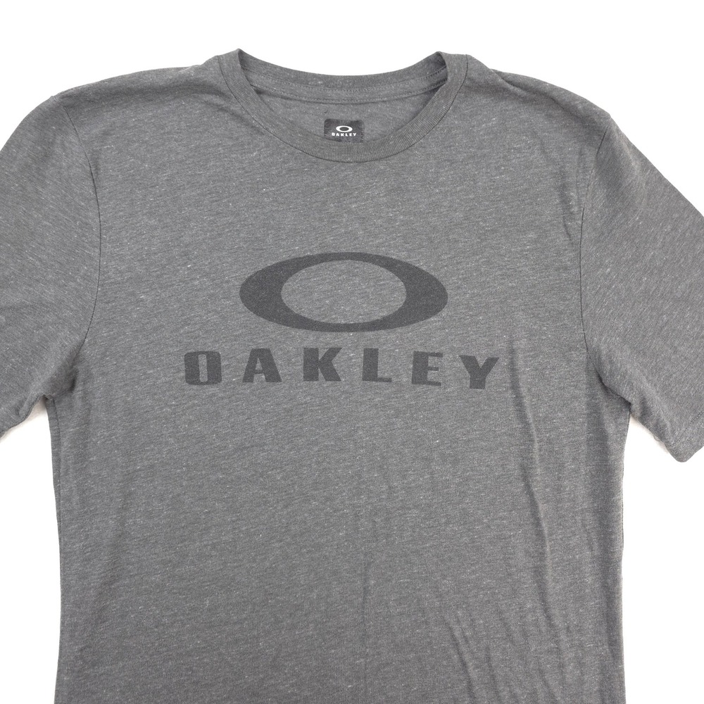 Oakley Hydrolix T Shirt Mens Medium Gray Short Sleeve Activewear Surf Skate Golf
